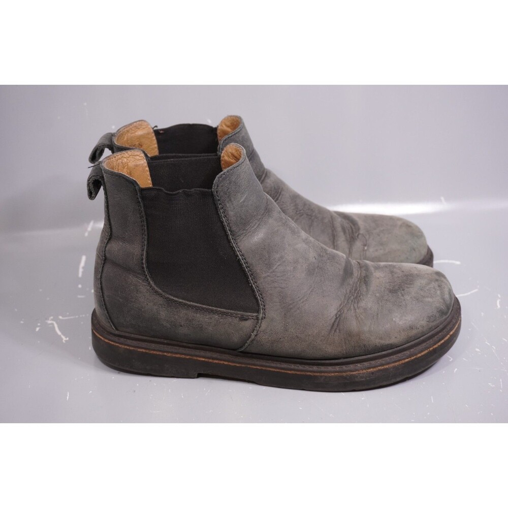 Birkenstock Stalon Grey Oiled Nubuck Leather Pull On Boots EU 40/ Women 9 Men 7 - Picture 1 of 9